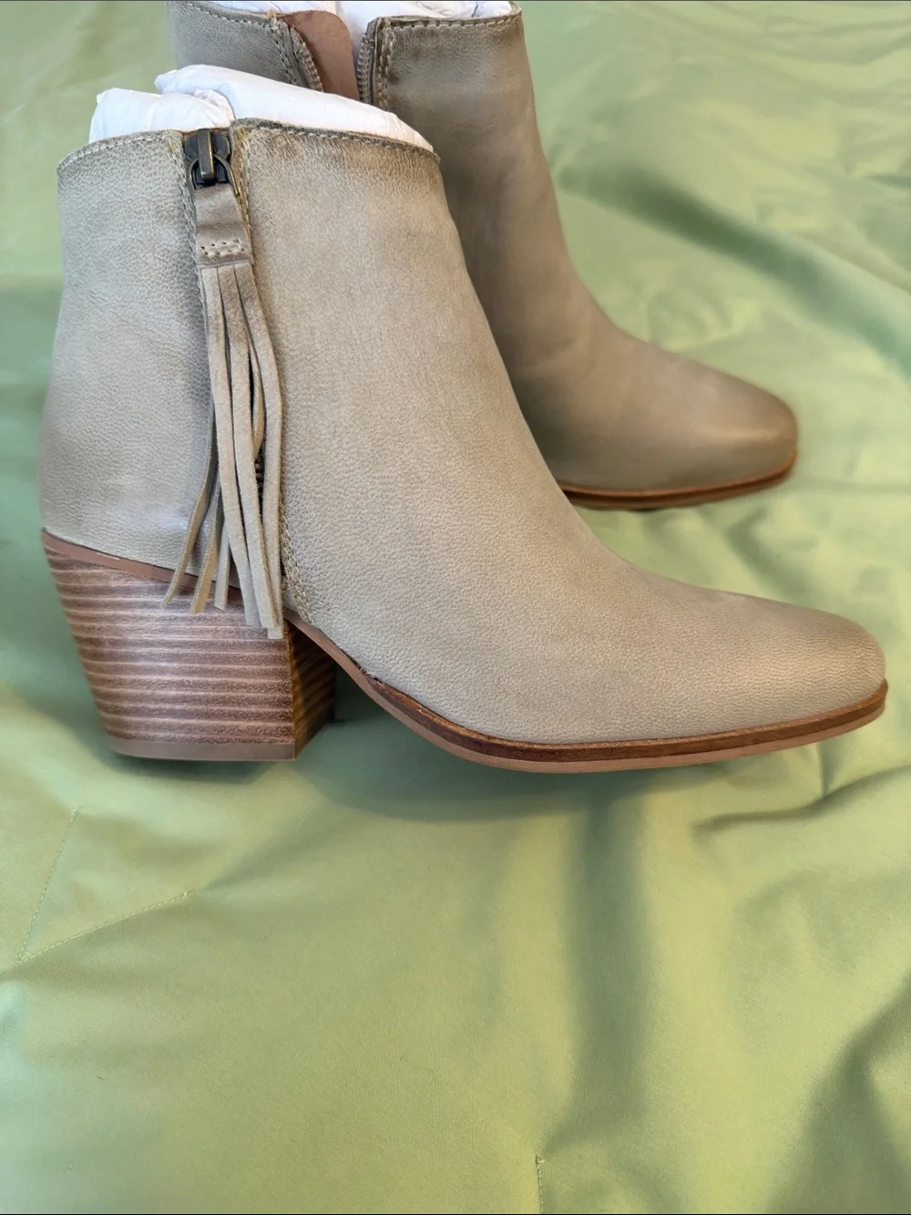 NEW. Women's Soft Leather Ankle Boot with Subtle Distressing